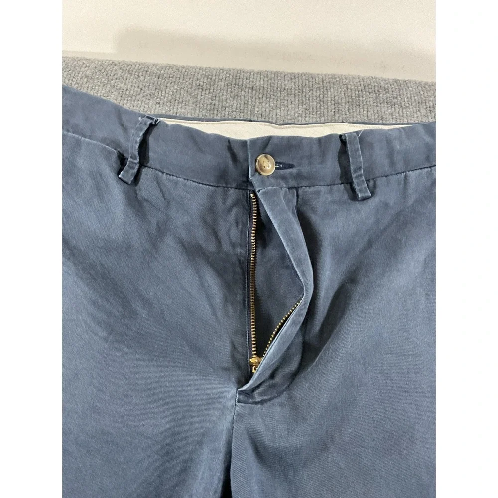 Polo Ralph Lauren Pants Mens 34x34 Stretch Straight Fit Blue Chino Casual Preppy